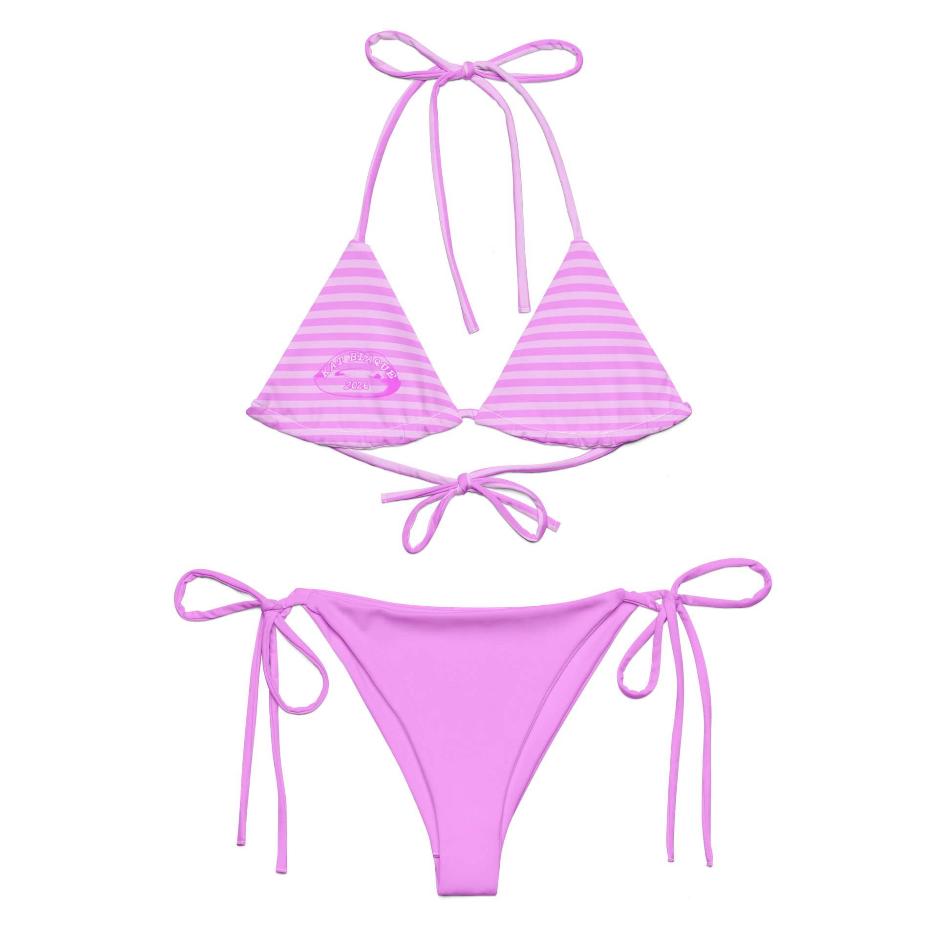 Pink Stripped Bikini product image (1)