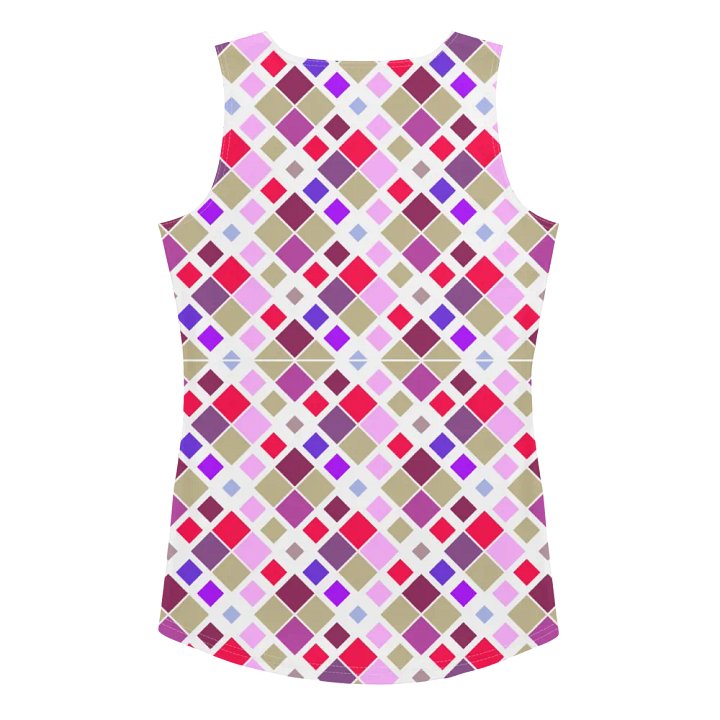 Colorful Square Pattern Design Tank Top - Ver 4 product image (2)