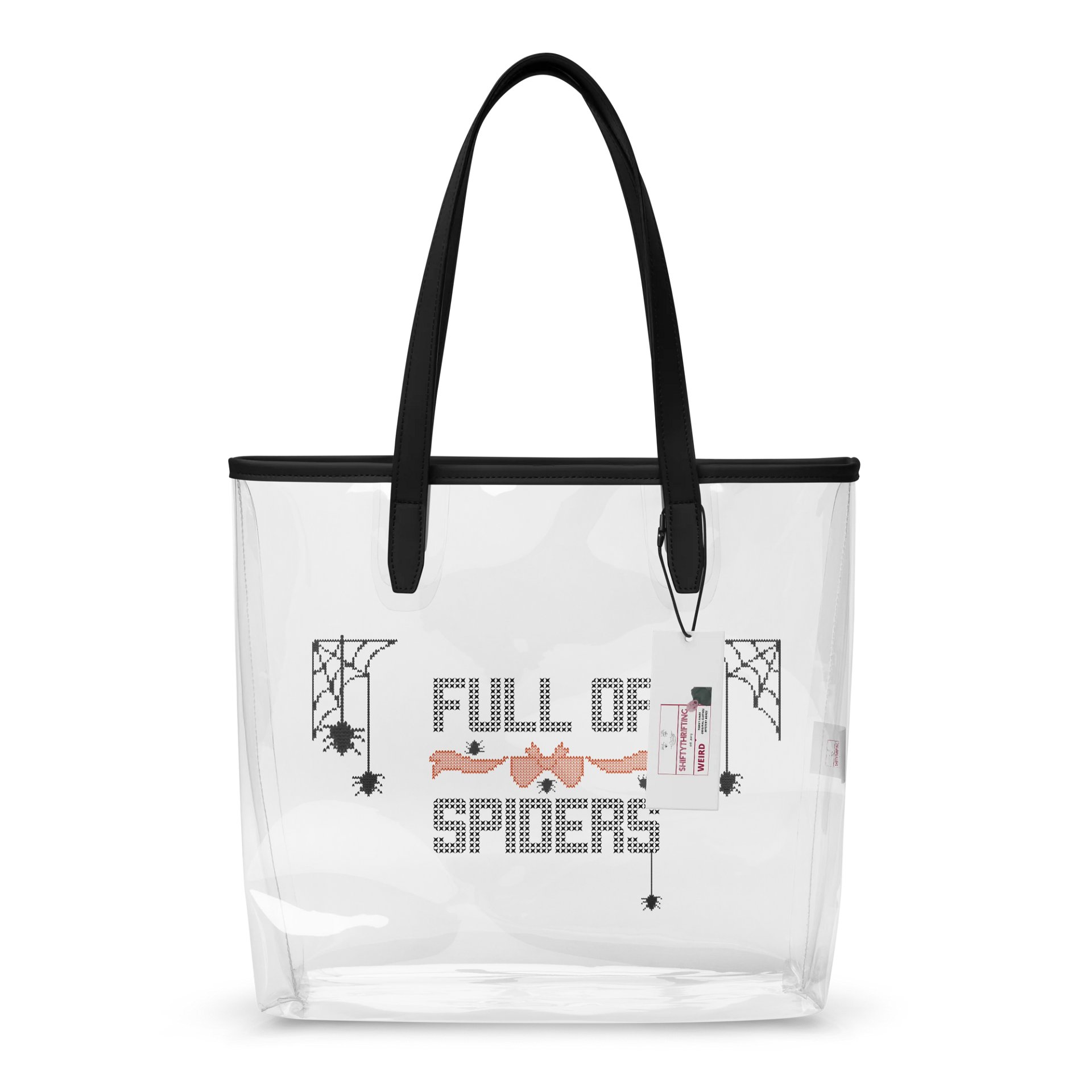 Full of Spiders clear tote product image (5)