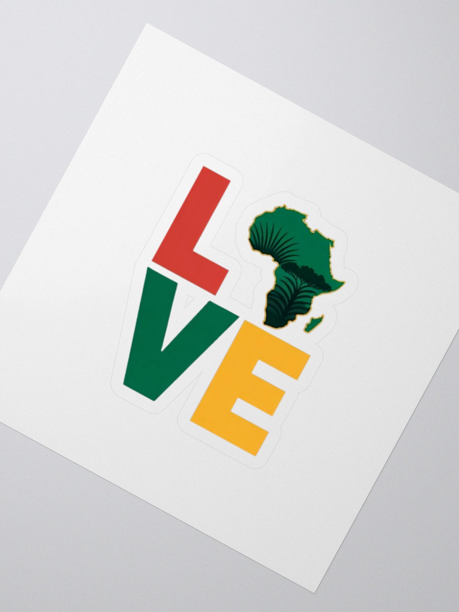 African Love Map of Africa Sticker product image (2)