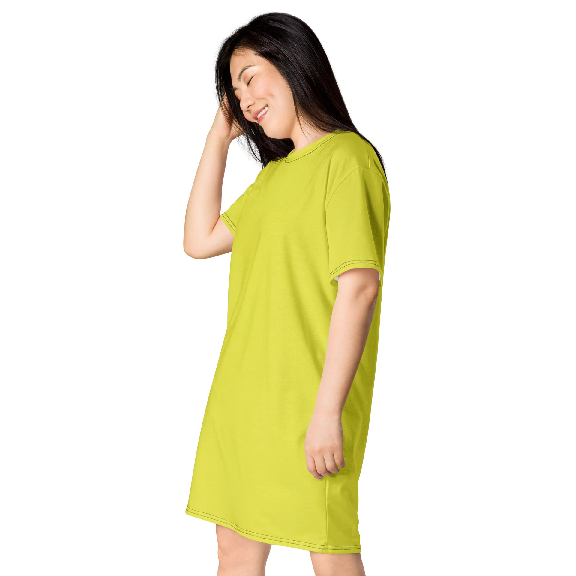 Oversized T-Shirt Dress - Elegant Paris Daisy, Sizes 2XS-6XL product image (3)