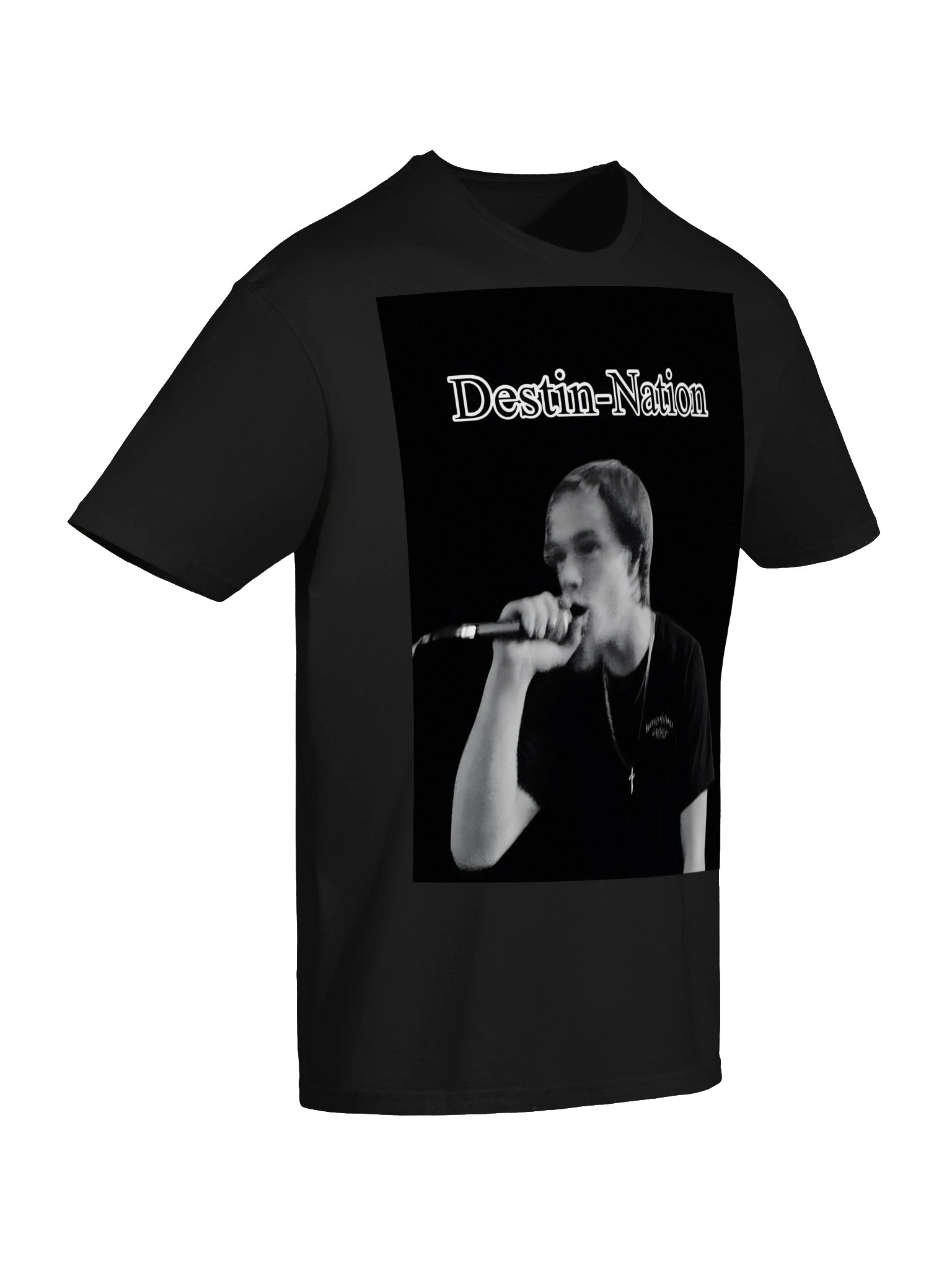 Destin-Nation Black & White Tee product image (6)