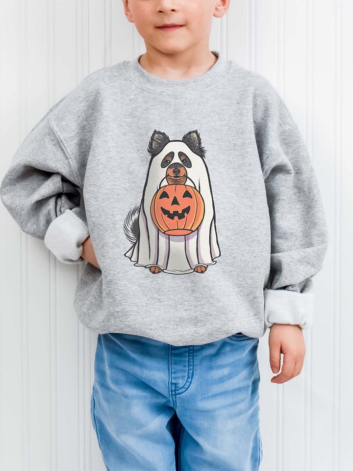 Halloween Pomeranian(Black & Tan) Youth Sweatshirt product image (1)