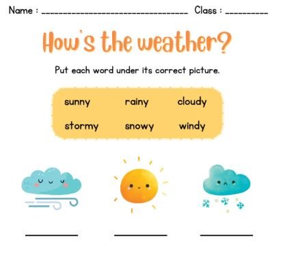 Weather, Temperature and Seasons - Workbook product image (3)
