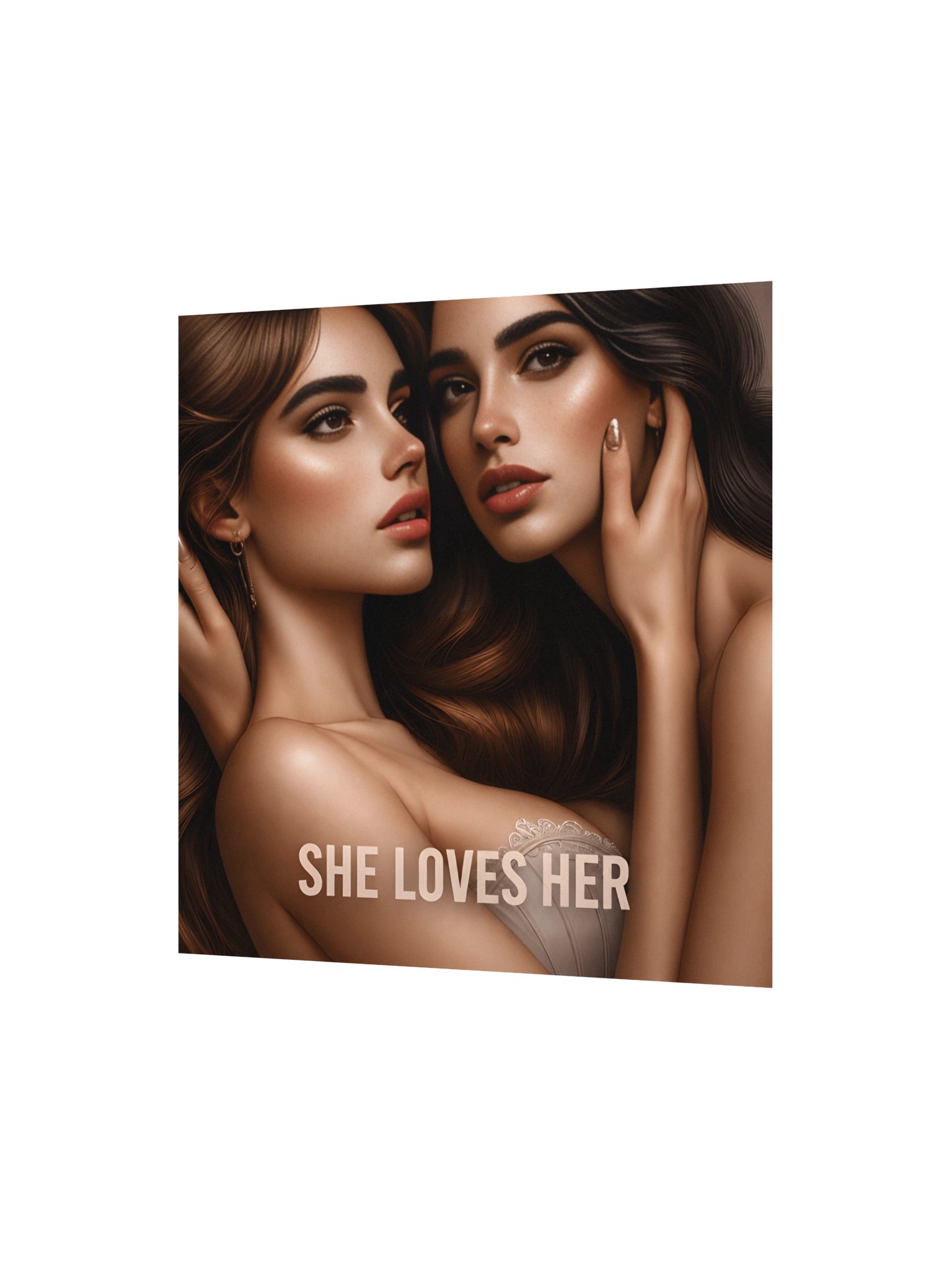 She Loves Her | Divine Feminine Sapphic Wall Art Print product image (3)