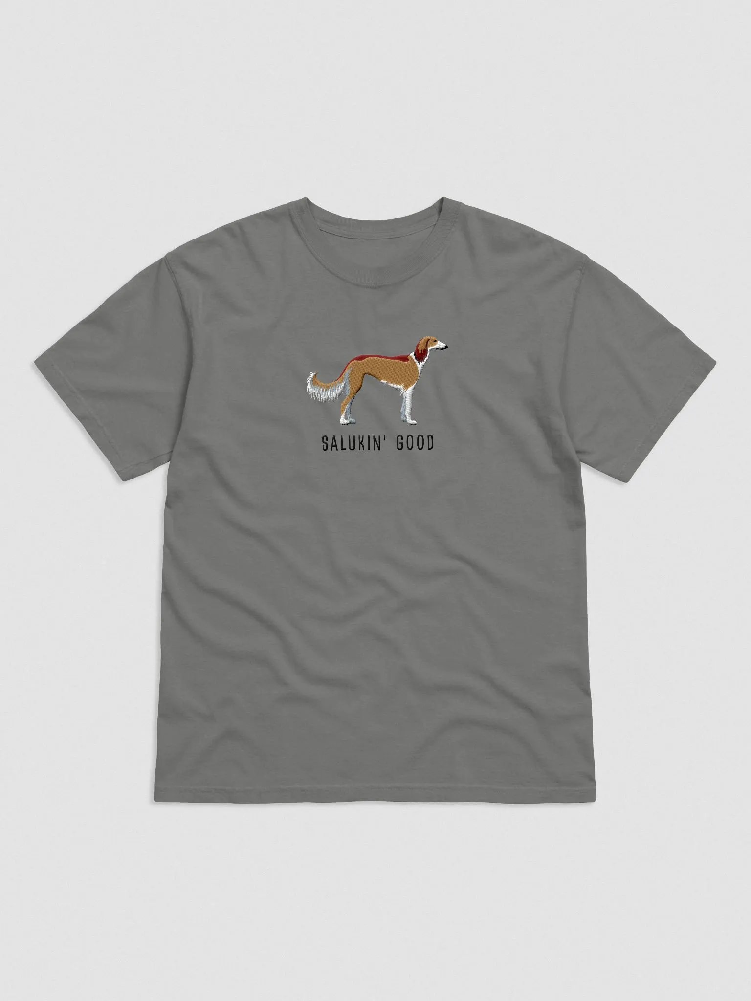 Salukin' Good T-Shirt(Embroidered) of a Saluki product image (4)