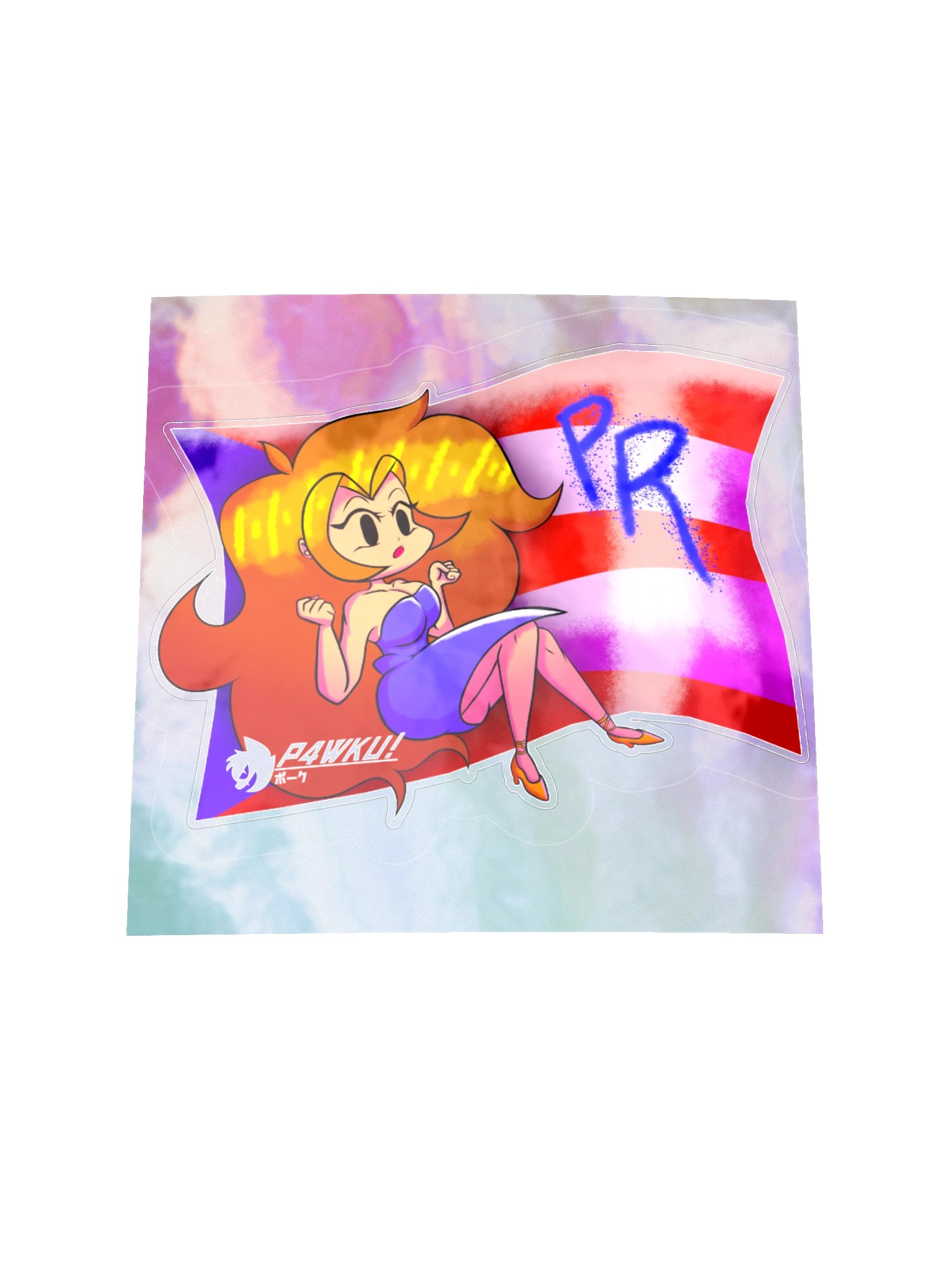 La Girlfriend Boricua - P4WKU!(Holo-sticker) product image (2)
