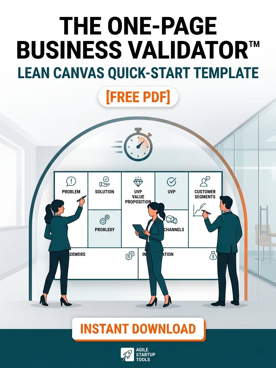 One-Page Business Validator Lean Canvas Template product image (1)