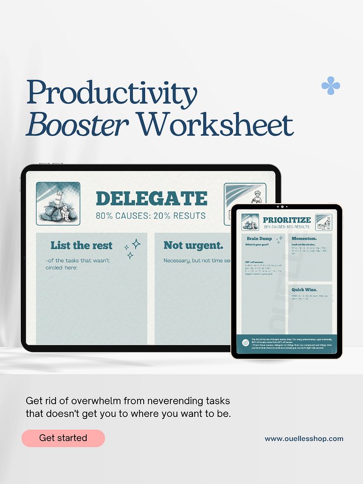 High-Impact Productivity Worksheet (PDF) product image (1)