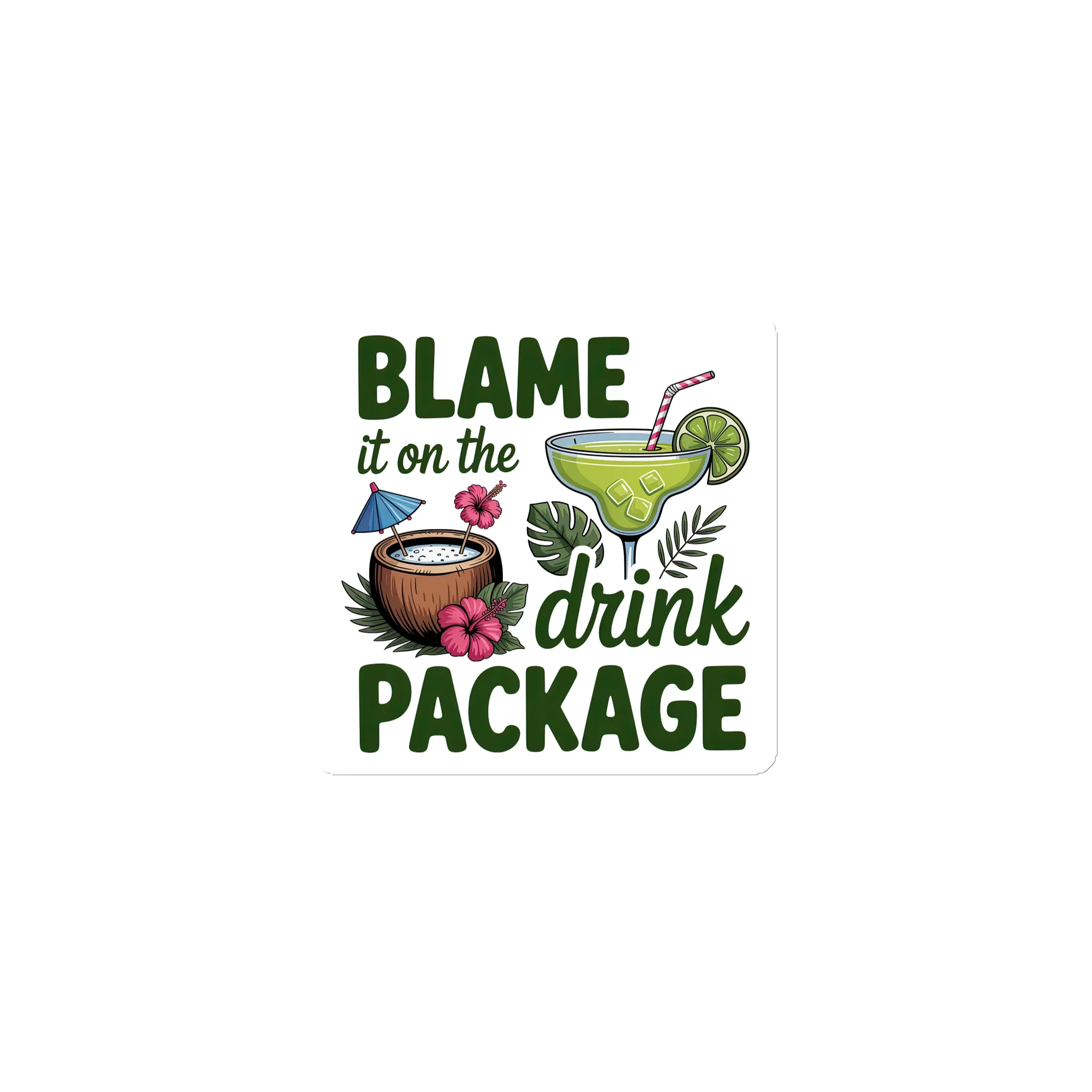 Blame It on the Drink Package Cruise Door Magnet | Funny Cruise Magnet product image (1)