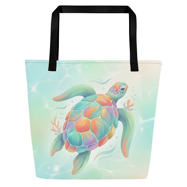 Colorful Sea Turtle Tote product image (2)