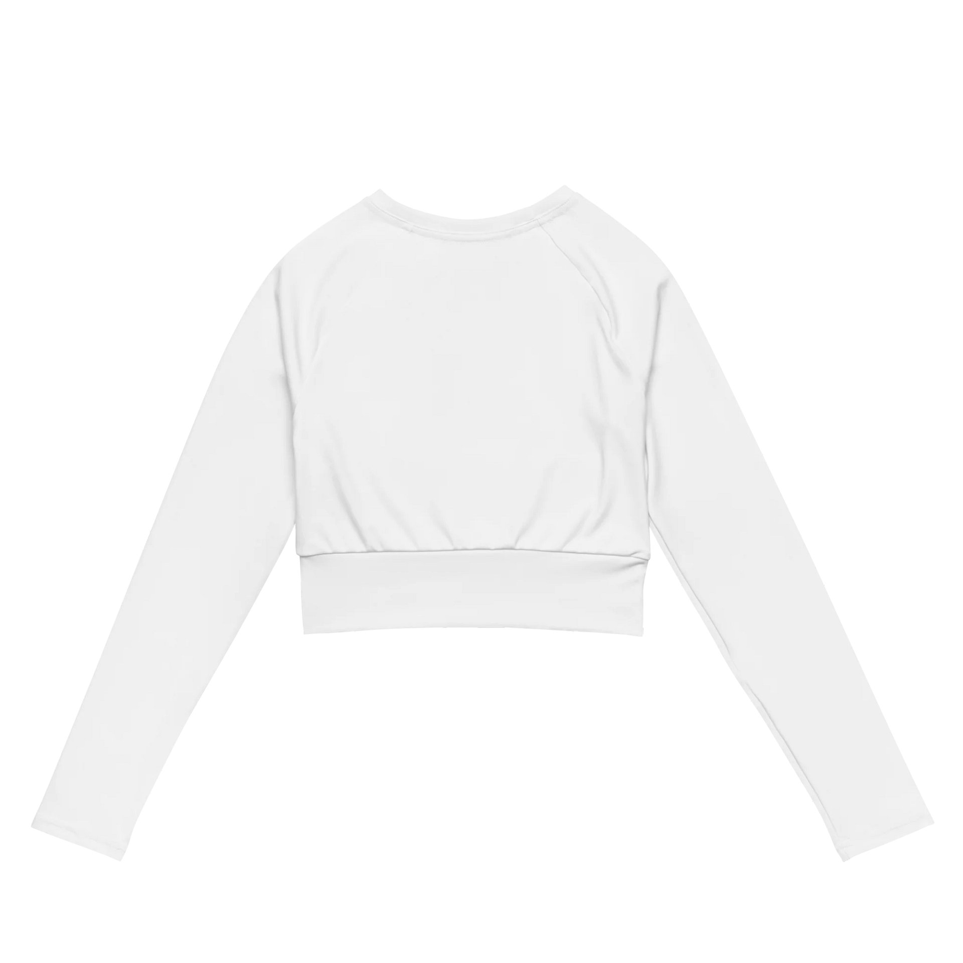 Zenith Eco-Friendly Recycled Long Sleeve Crop Top - UPF 50+ Protection, Sizes 2XS-6XL product image (7)