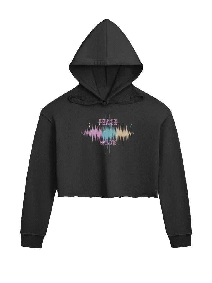 Peace Wave Cropped Women's Hoody product image (1)