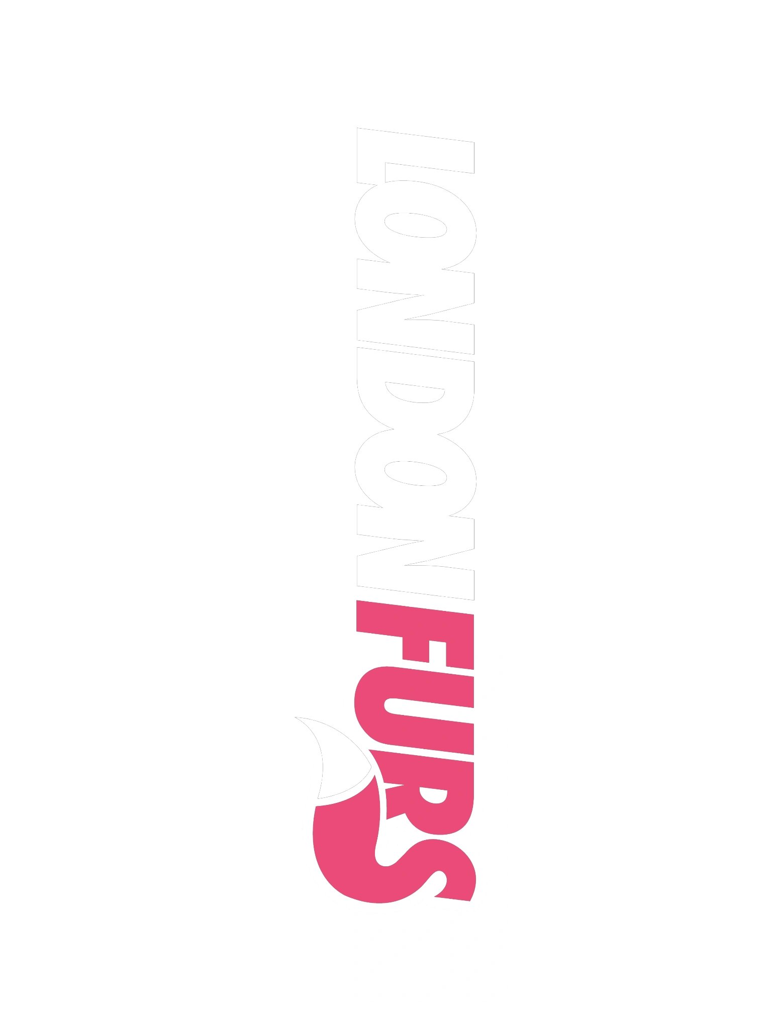 LondonFurs Logo White Red - Sticker product image (3)