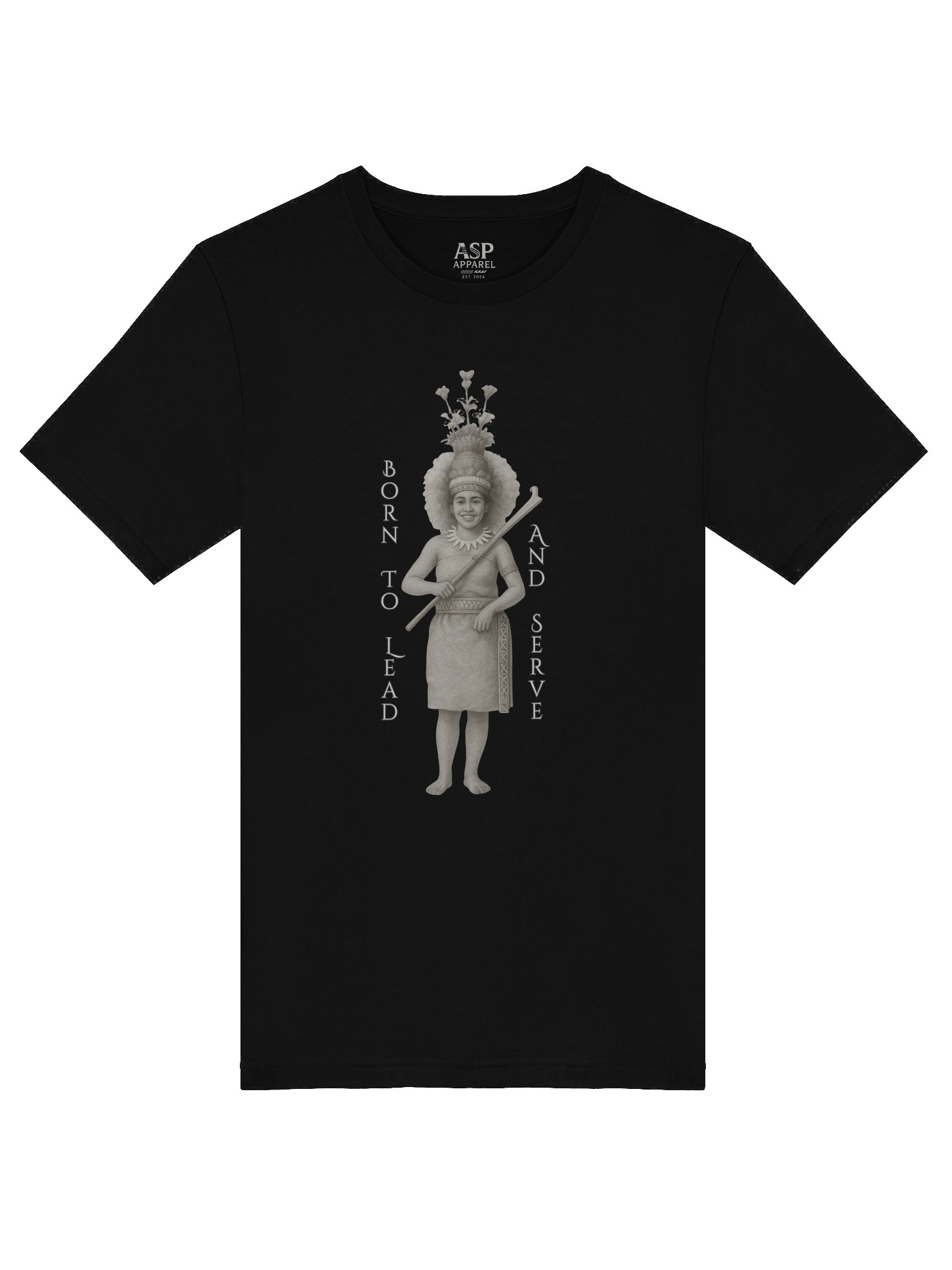 Traditional Samoan Taupou T-Shirt – Cultural Island Design | Fa’aSamoa Heritage Tee by ASP Apparel product image (5)