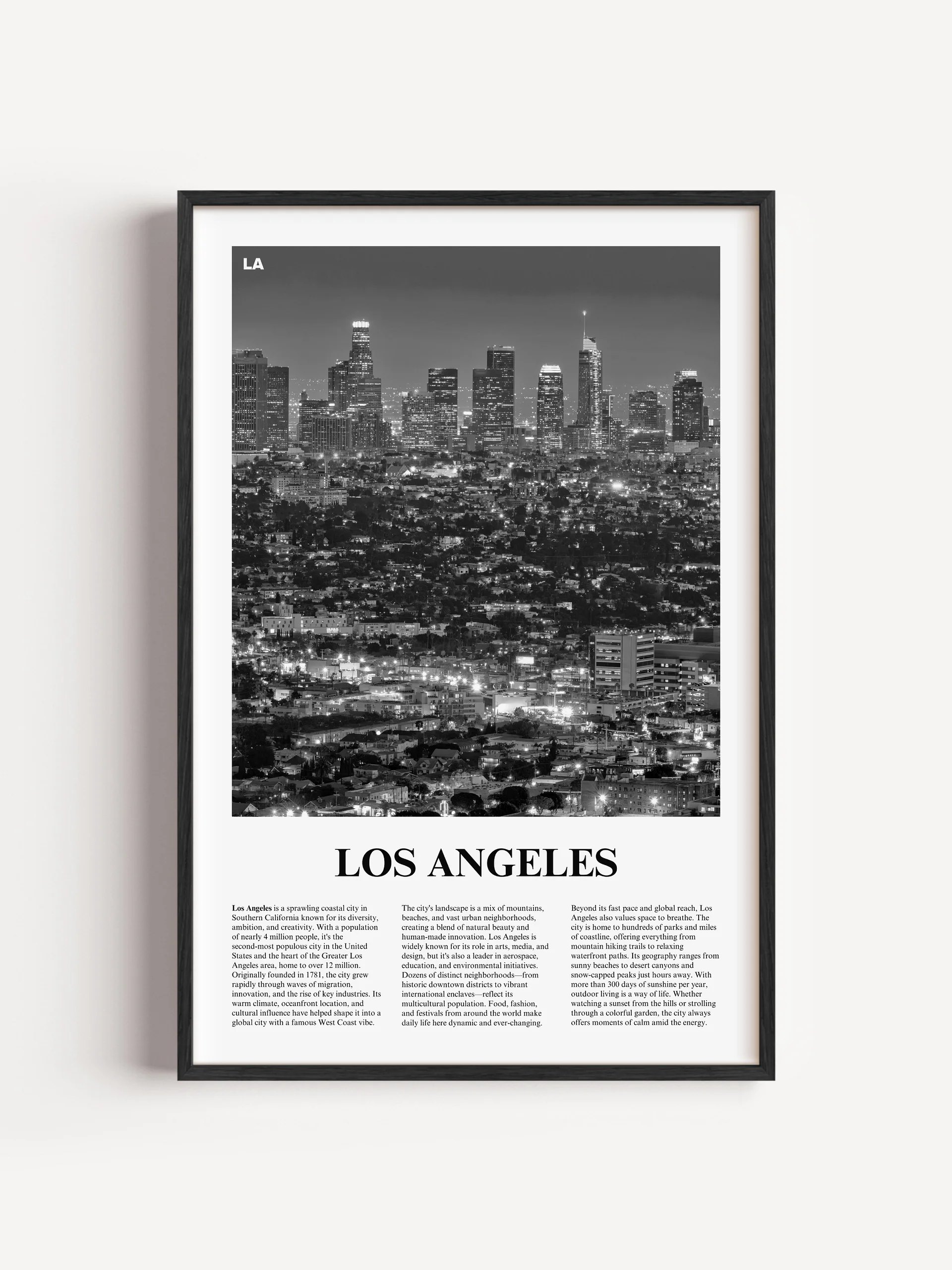 Los Angeles 01 Newspaper Poster product image (1)