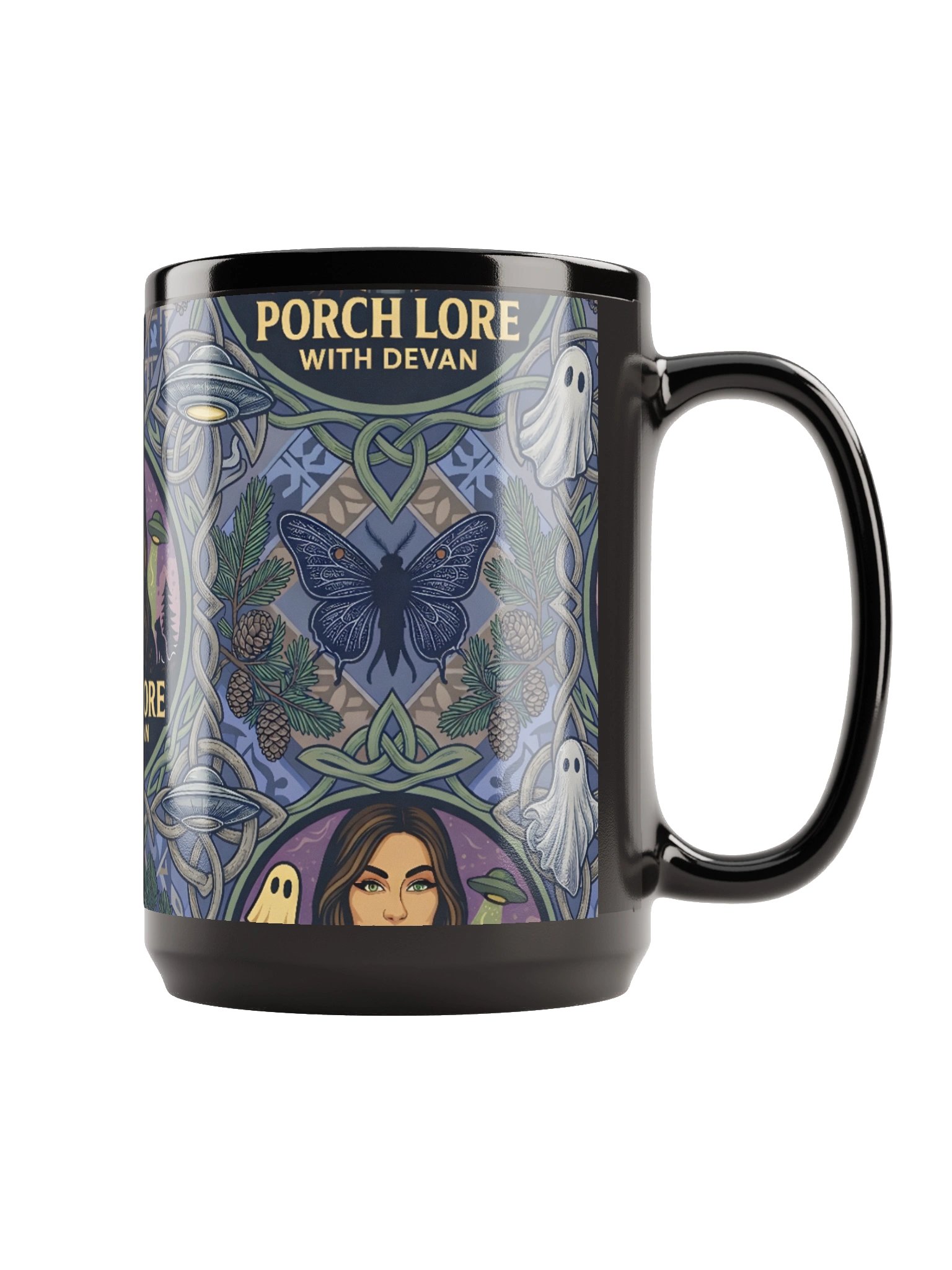 PORCH LORE DEVAN PERIWINKLE MOTH 15oz MUG product image (3)