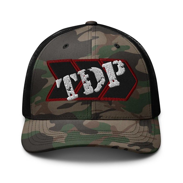 The Pulpit Camo Trucker Hat product image (1)