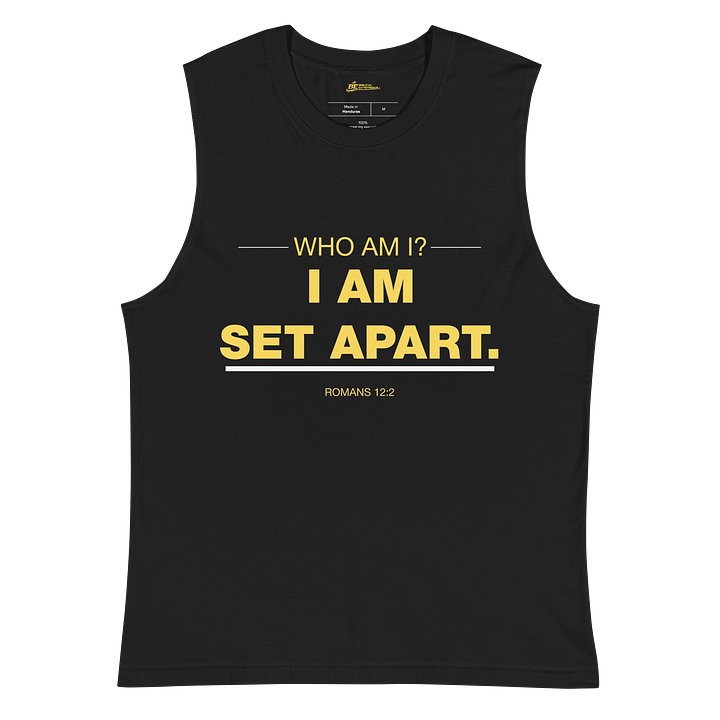 WHO AM I? I AM SET APART MUSCLE TEE (02/06) product image (2)