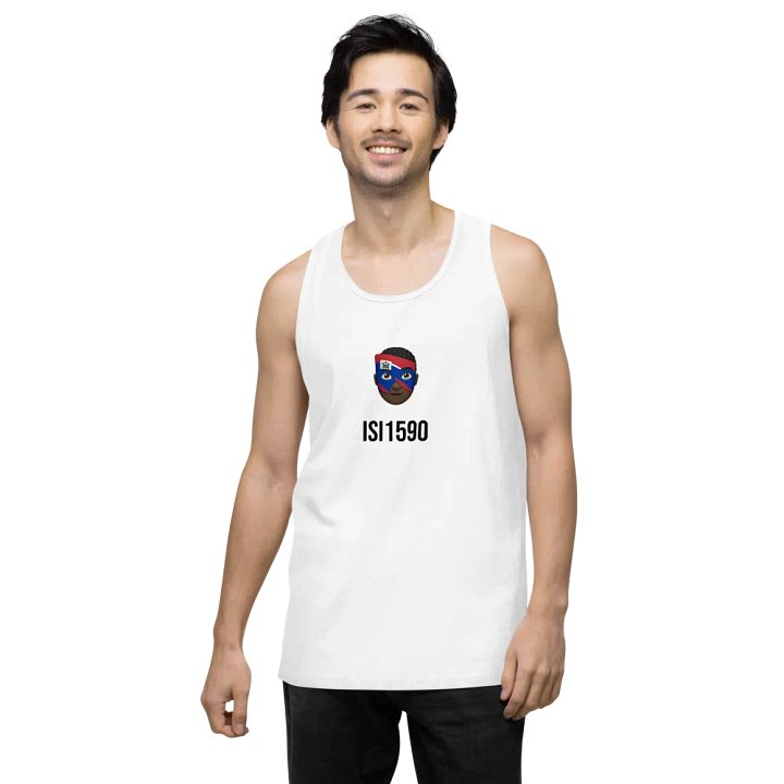 Haitian Flag Emoji Mask Tank Top product image (2)