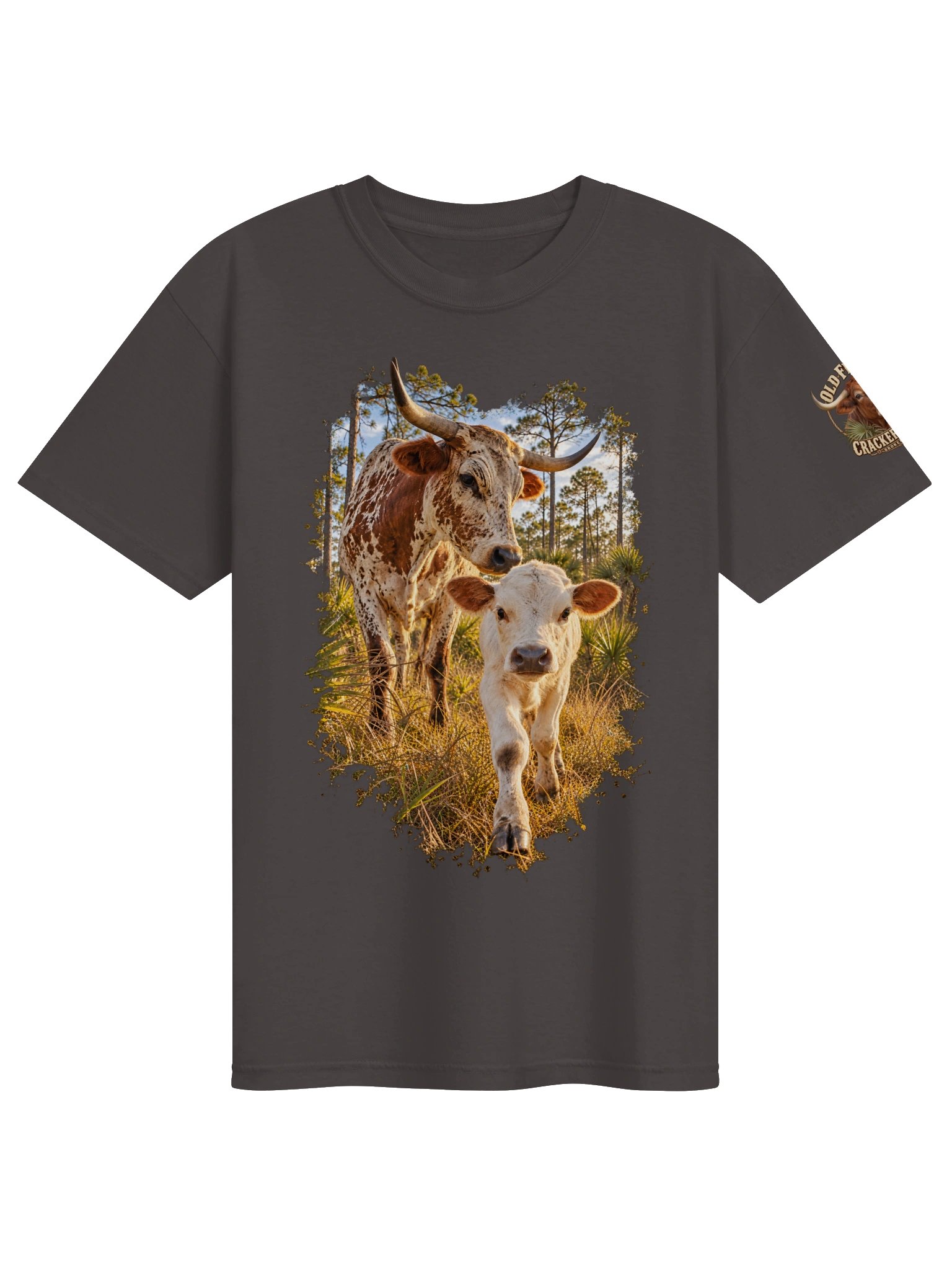 Old Florida Cracker Cattle T-Shirt | Florida Heritage Ranch Tee | BROKEN RODEO™ product image (39)