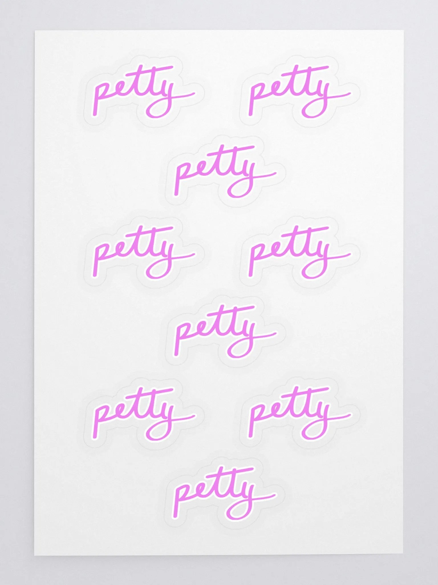 Petty Sticker Sheet - Pink product image (3)