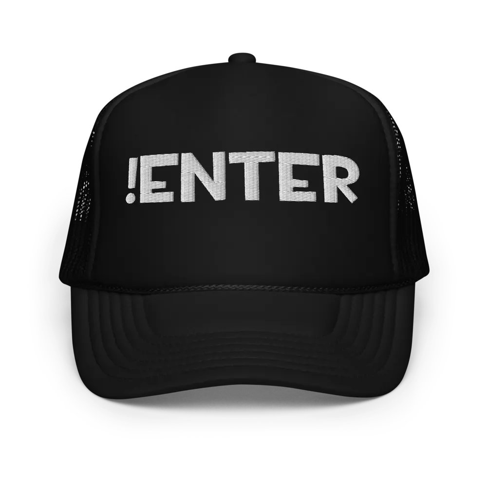 !ENTER 3D Puff Embroidered Hat product image (1)