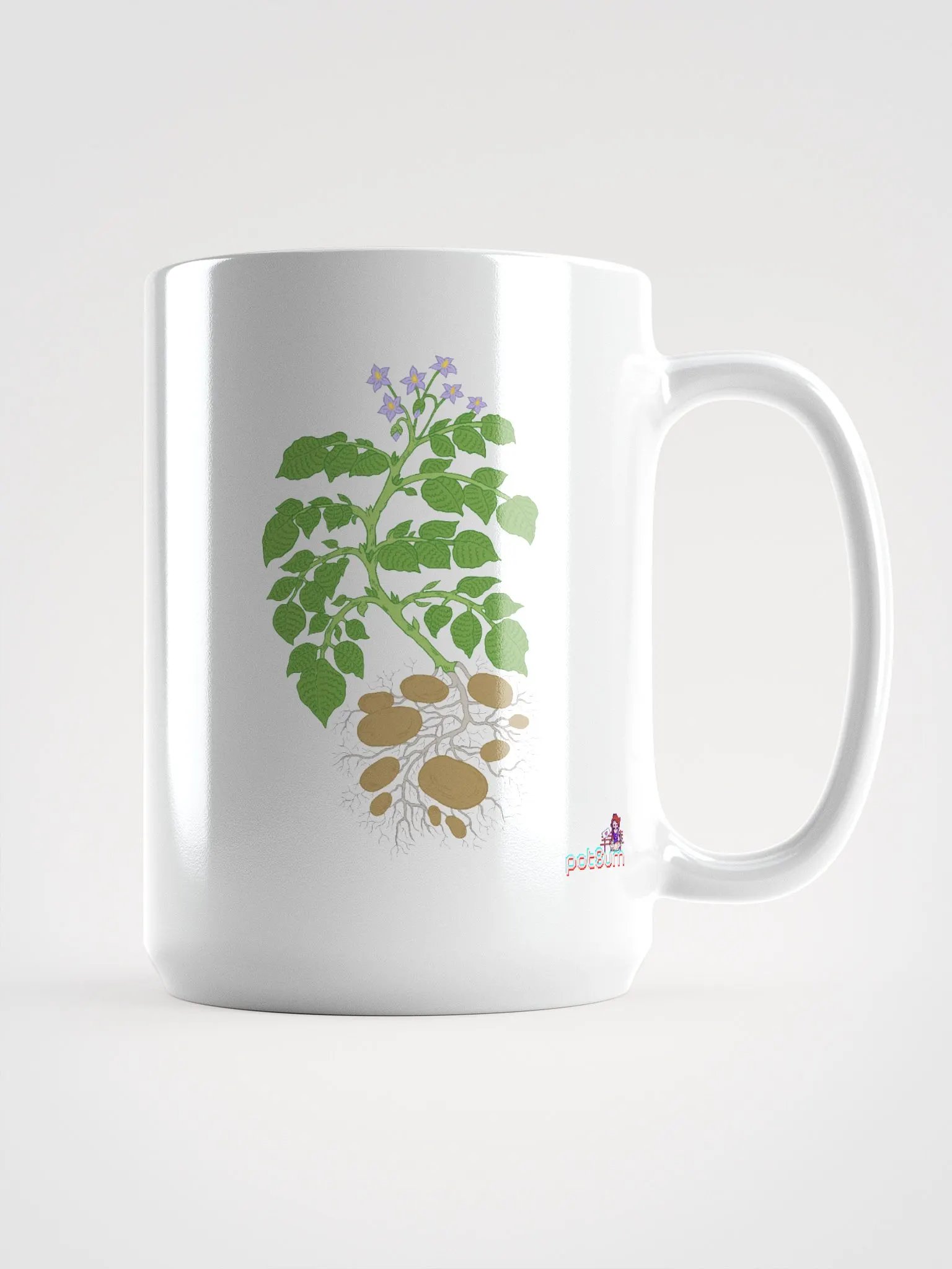 GROWING OUT OF PURE SPITE white glossy mug product image (5)