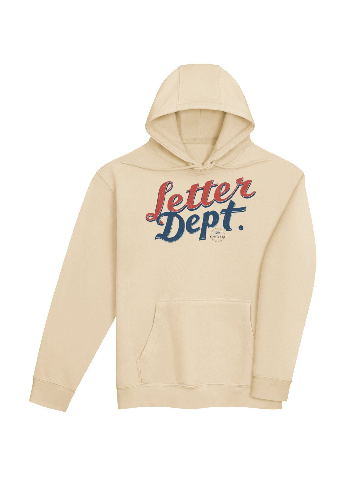 "Letter DEPT." Logo Pullover Hoodie (SAND) product image (4)
