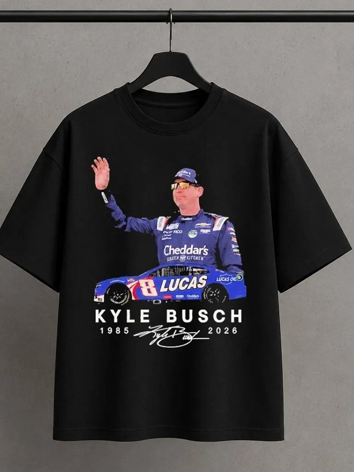 Kyle Busch 1985 2026 Tribute T-Shirt | Rowdy NASCAR Racing Fan Apparel product image (1)