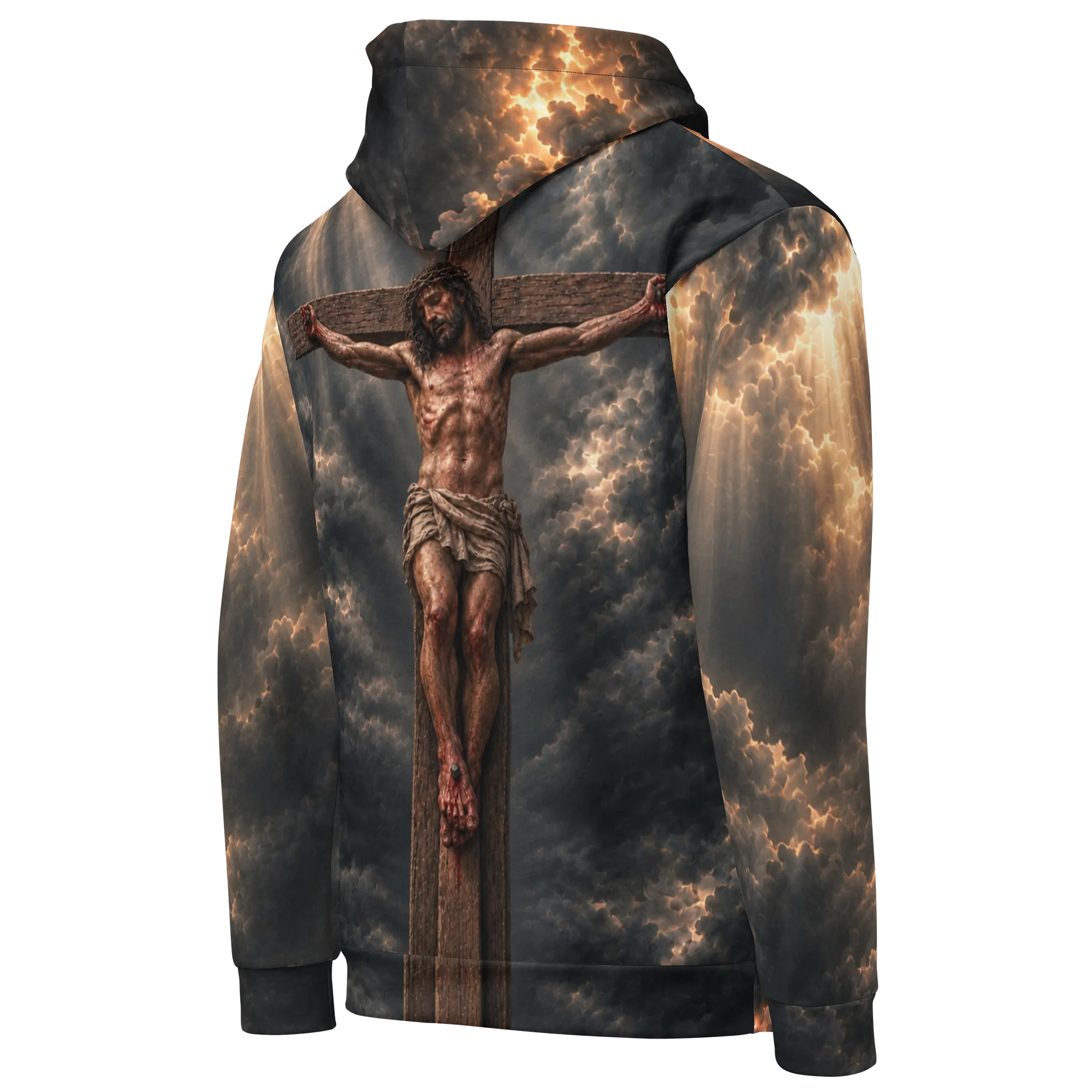 It Is Finished — Crown & Cross All-Over Print Hoodie product image (5)