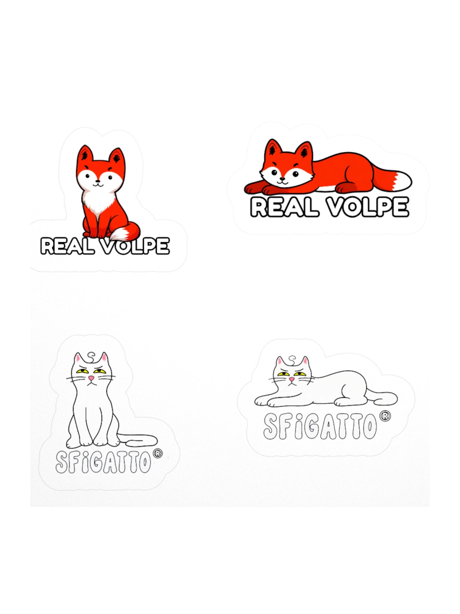STICKER SFIGATTO E REAL VOLPE product image (2)