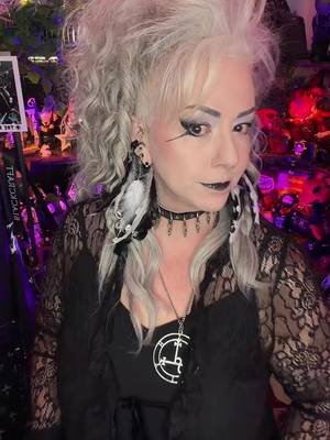 Feeling fancy.  Feathers can be goth right?! Necklace and duster are from Killstar.  Feather earbands are from AblazeMe on Etsy.  I highly recommend their jewelry! #gothstyle #eldergoth #gothgirl