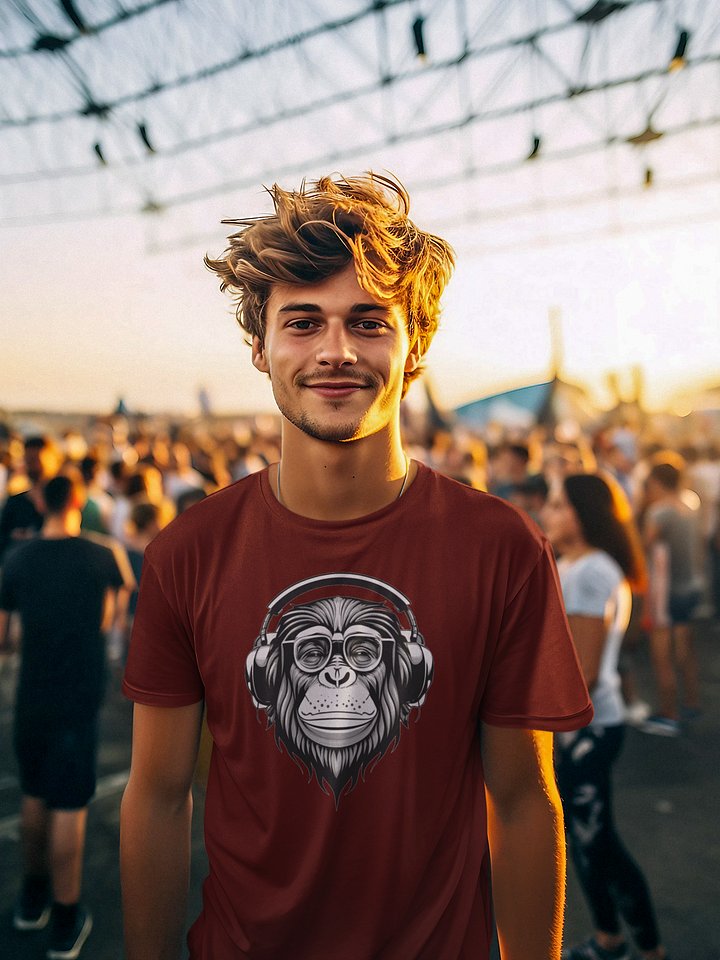 Monkey Business Mens T Shirt (Marley Chimp) product image (1)