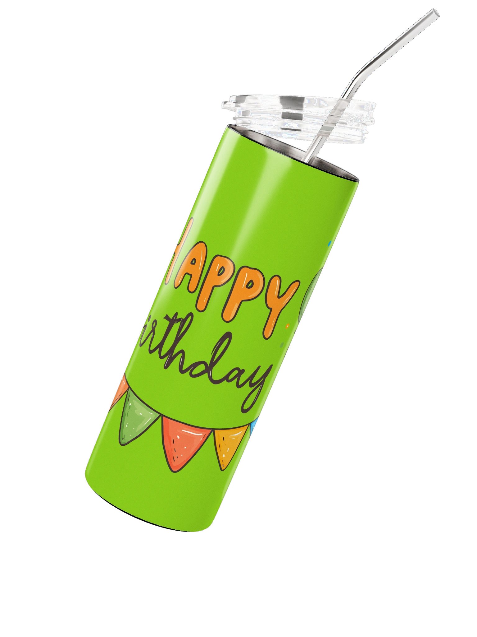 Happy Birthday Stainless Steel Tumbler product image (3)