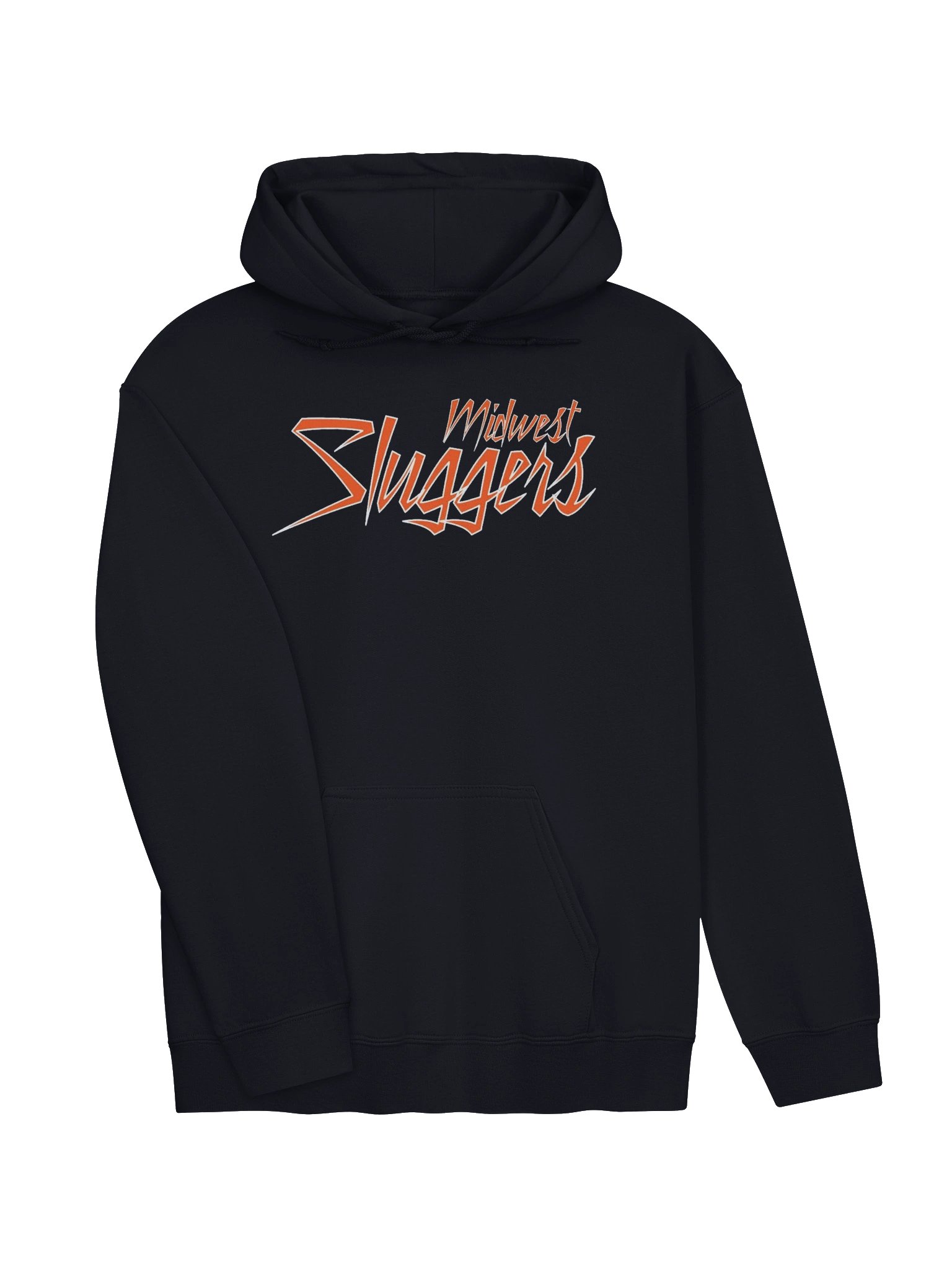 Midwest Sluggers Stacked Logo Navy Unisex Hoodie product image (3)