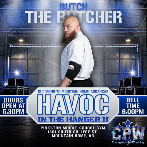 Hey Mountain Home, Arkansas; come out tonight and witness the slaughter.  Imnbringing my knife to this gunfight fight!  Wish ...