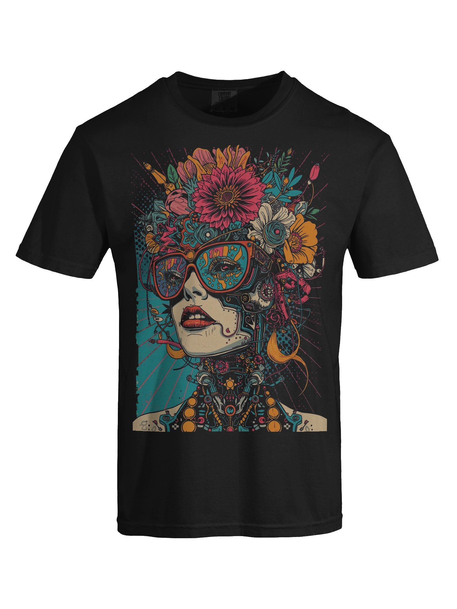 Floral Headpiece Woman Heavyweight Tee product image (2)