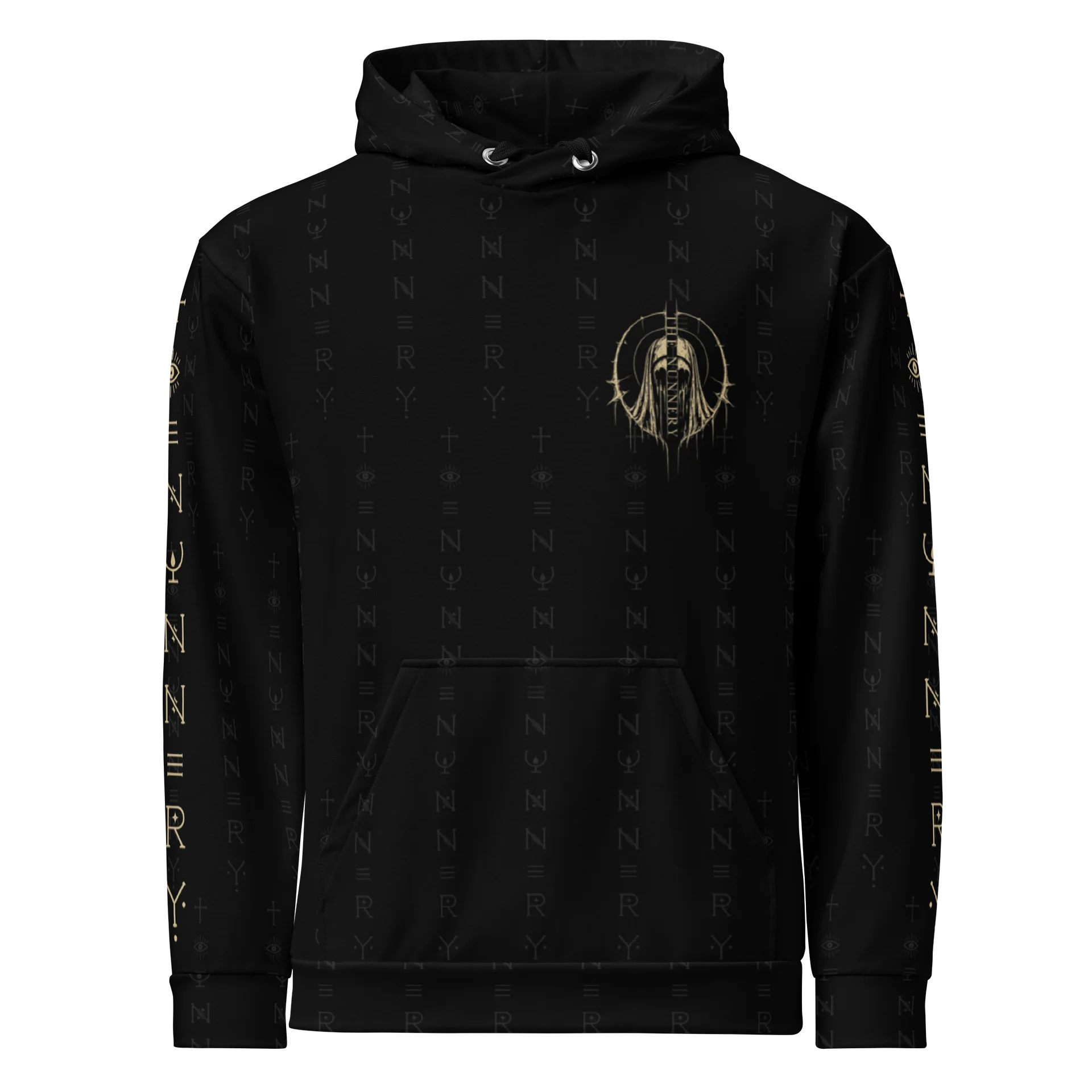 Special Edition - The Nunnery Rune Obsidian Full Print Hoodie product image (1)