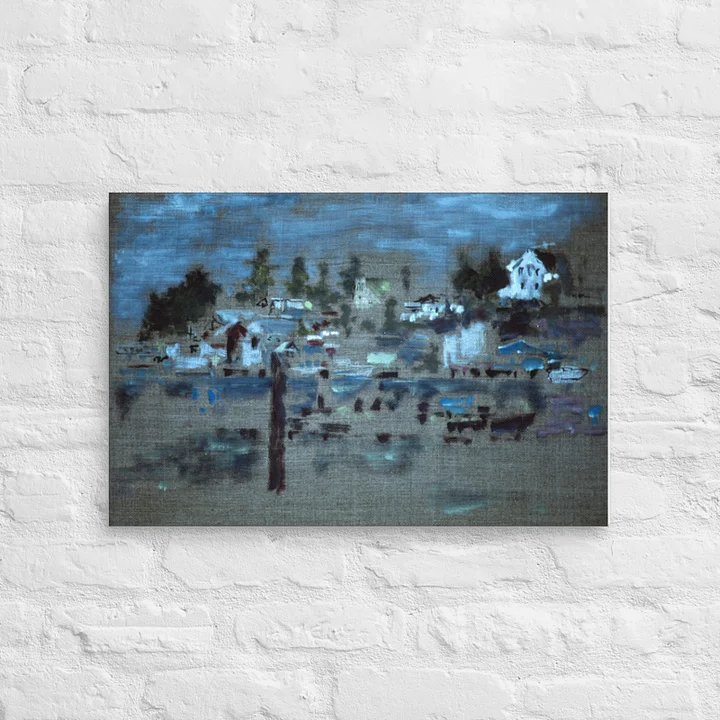 La Conner, WA from Swinomish Reservation (1988) on canvas ("16 x 24") product image (2)