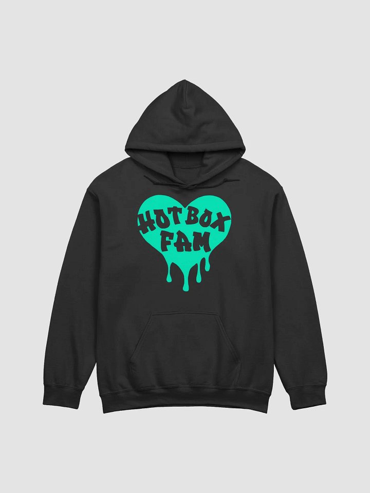 UNISEX HOT BOX FAM TRANSPARENT SEAFOAM GREEN LOGO HOODIE product image (1)