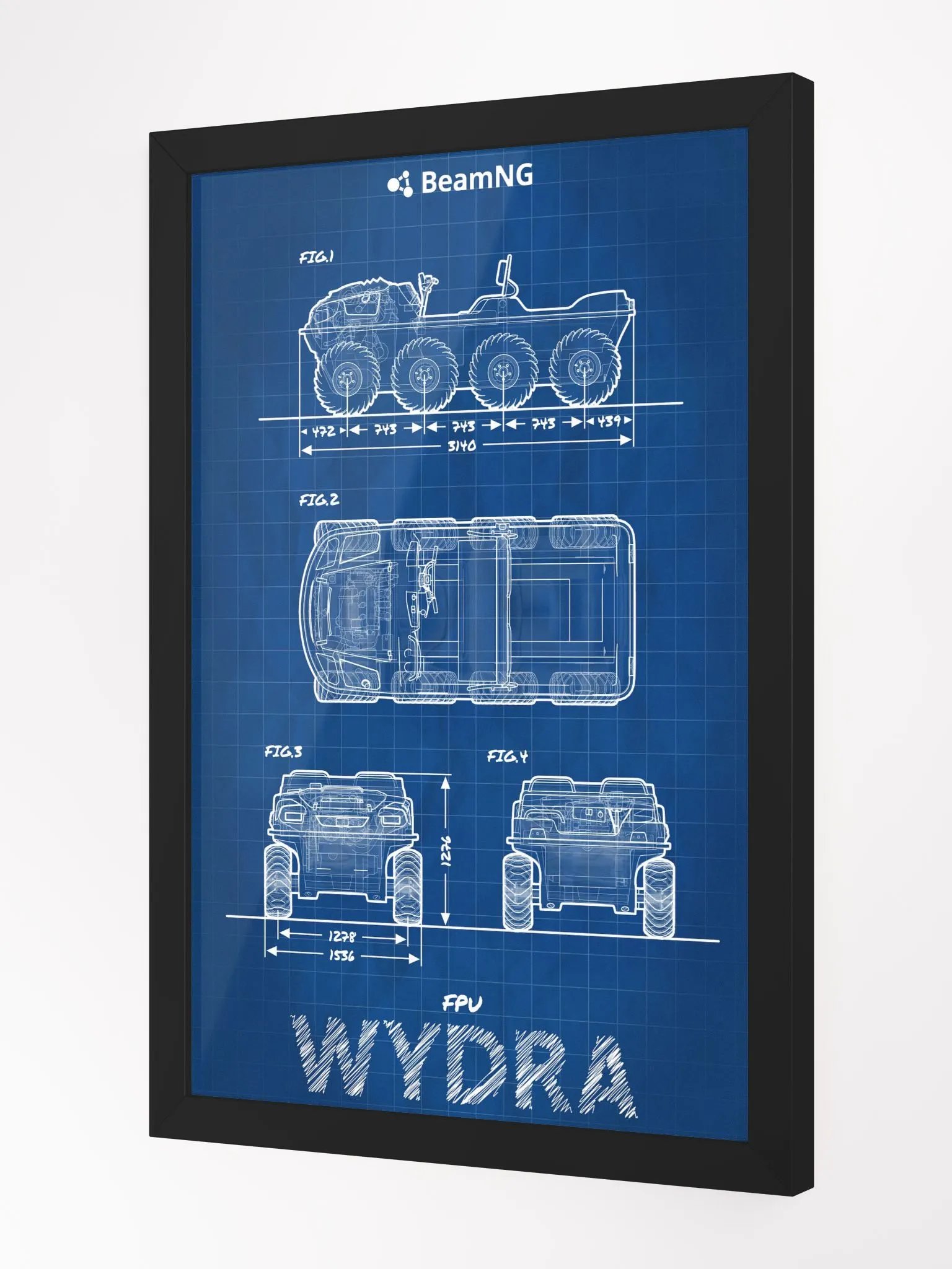 Framed Poster: FPU Wydra Blueprint product image (3)