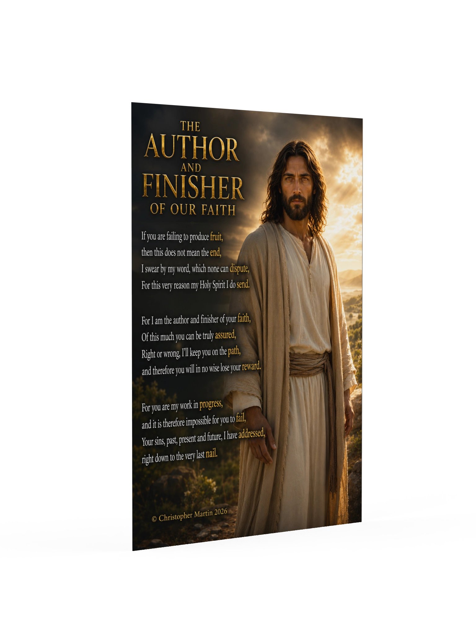 The author and finisher of our faith product image (2)