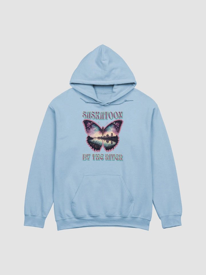 Saskatoon By The River Urban Butterfly Reflection Hoodie product image (5)
