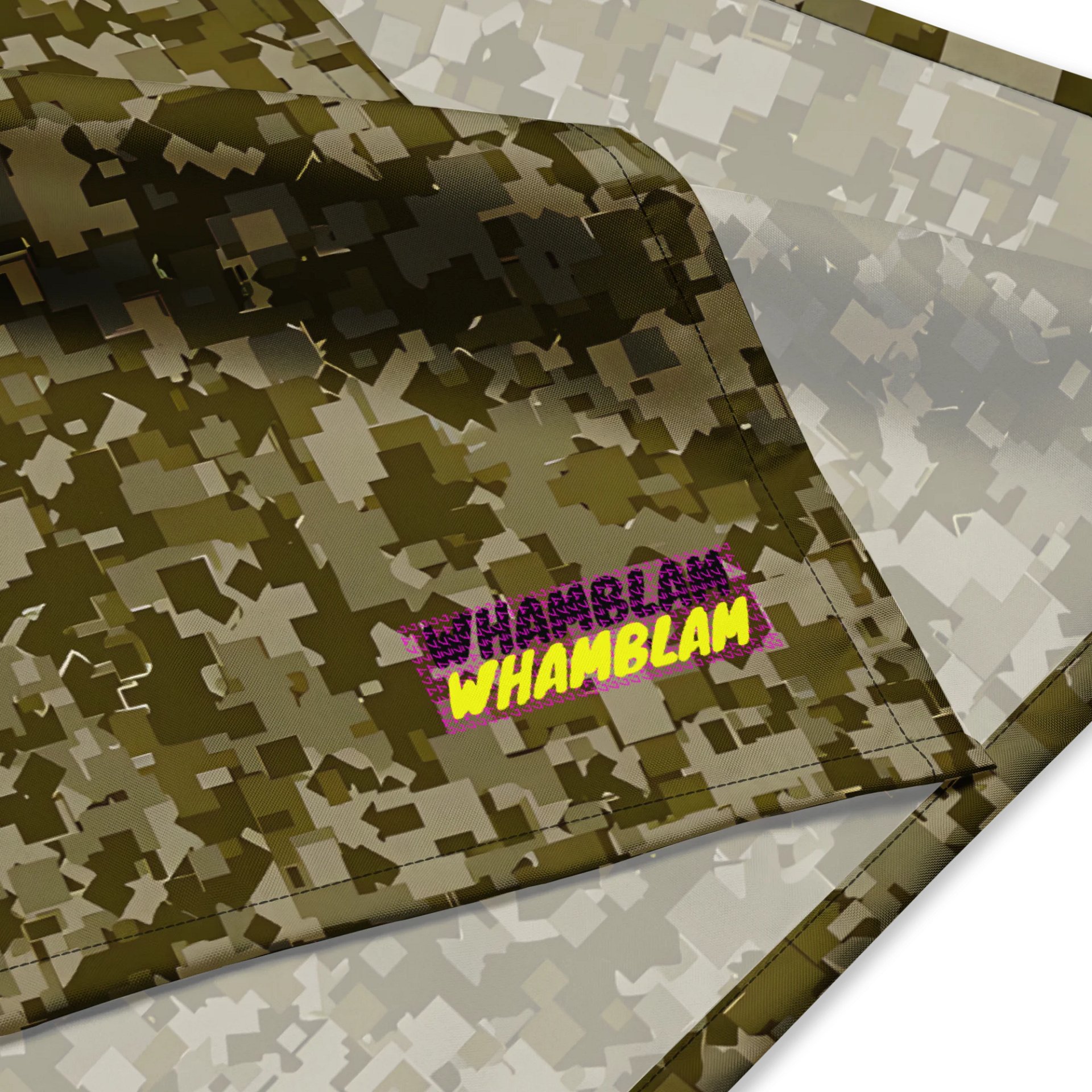 Geometric Green Camo All-Over Bandana product image (4)