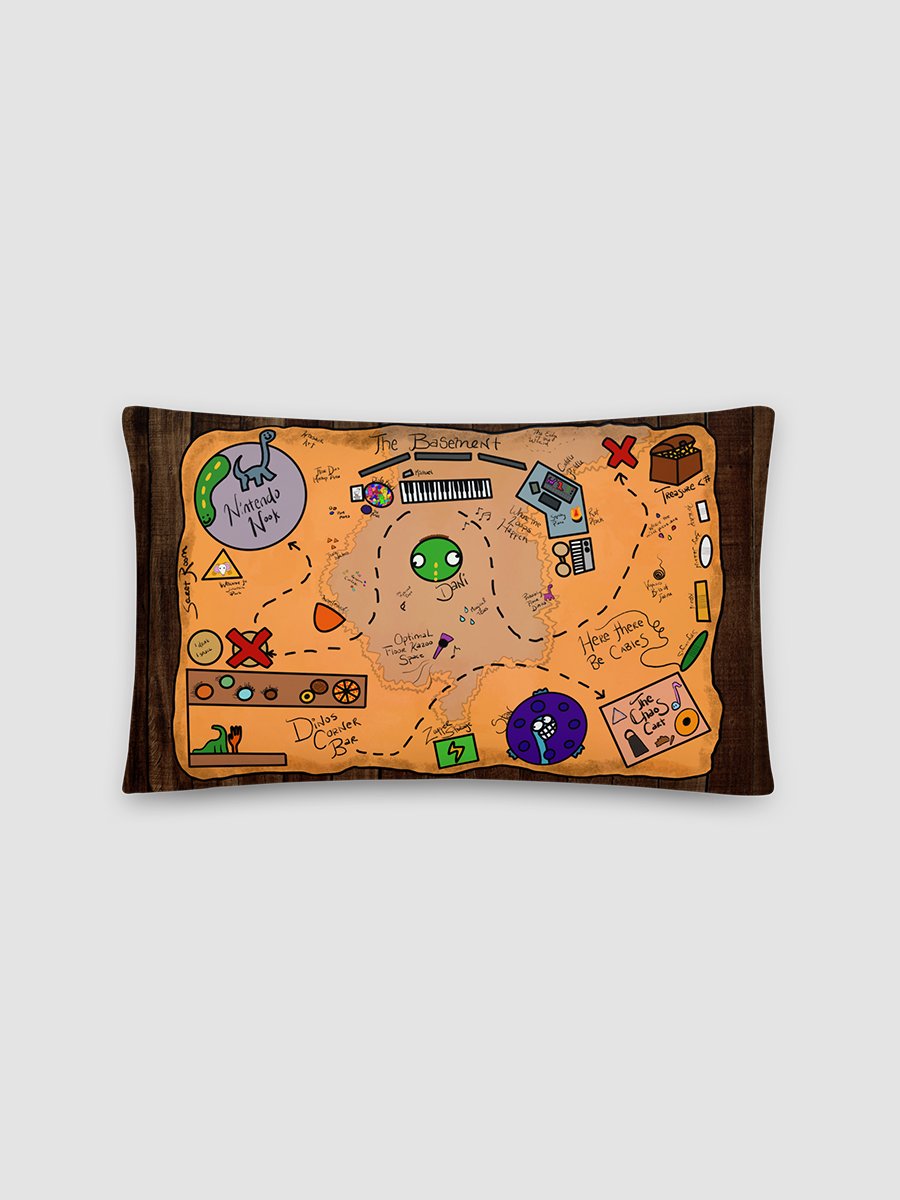 Basement Map Pillow product image (2)