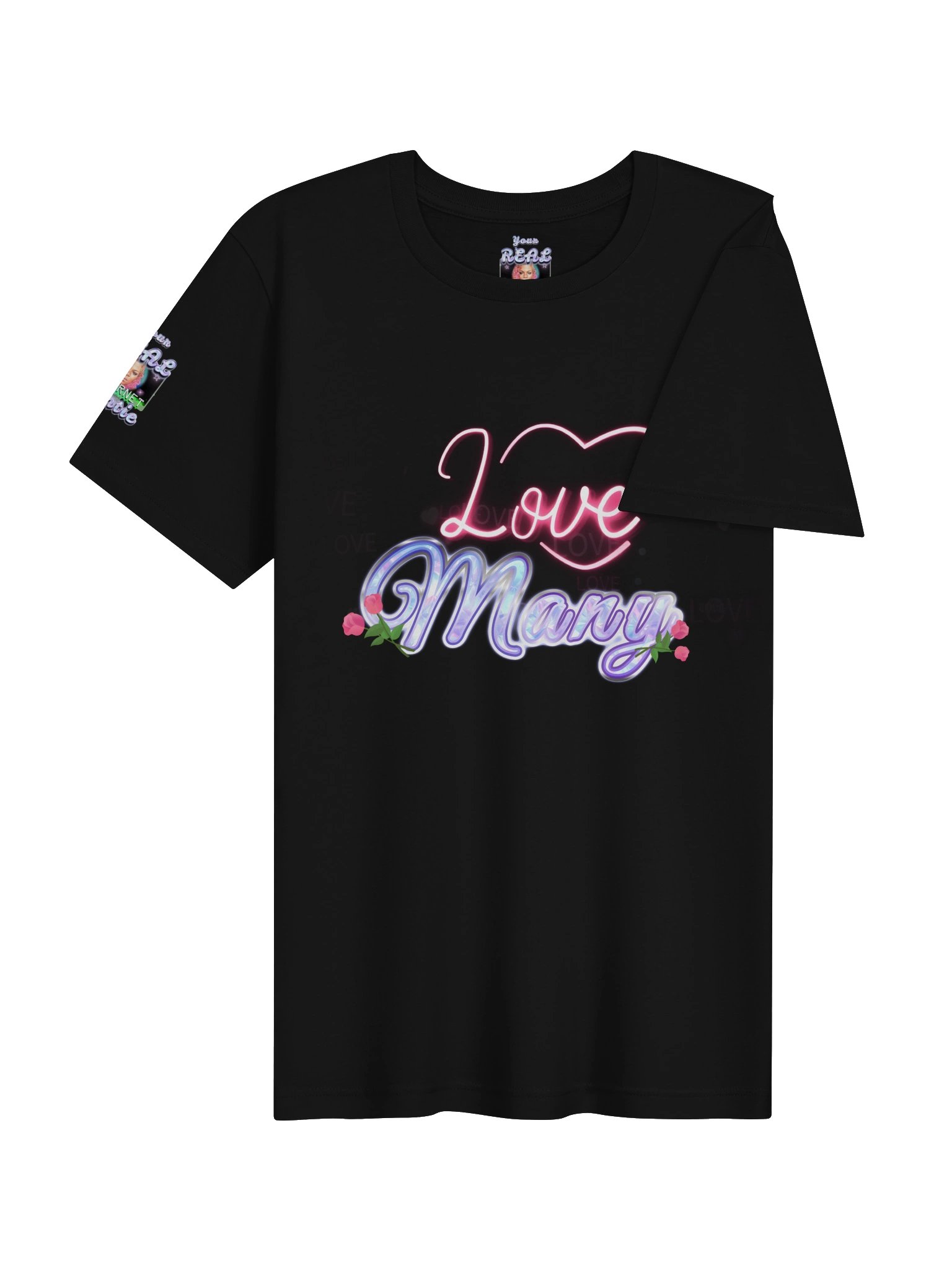 Neon Love Many Trust Few Graphic Tee product image (4)