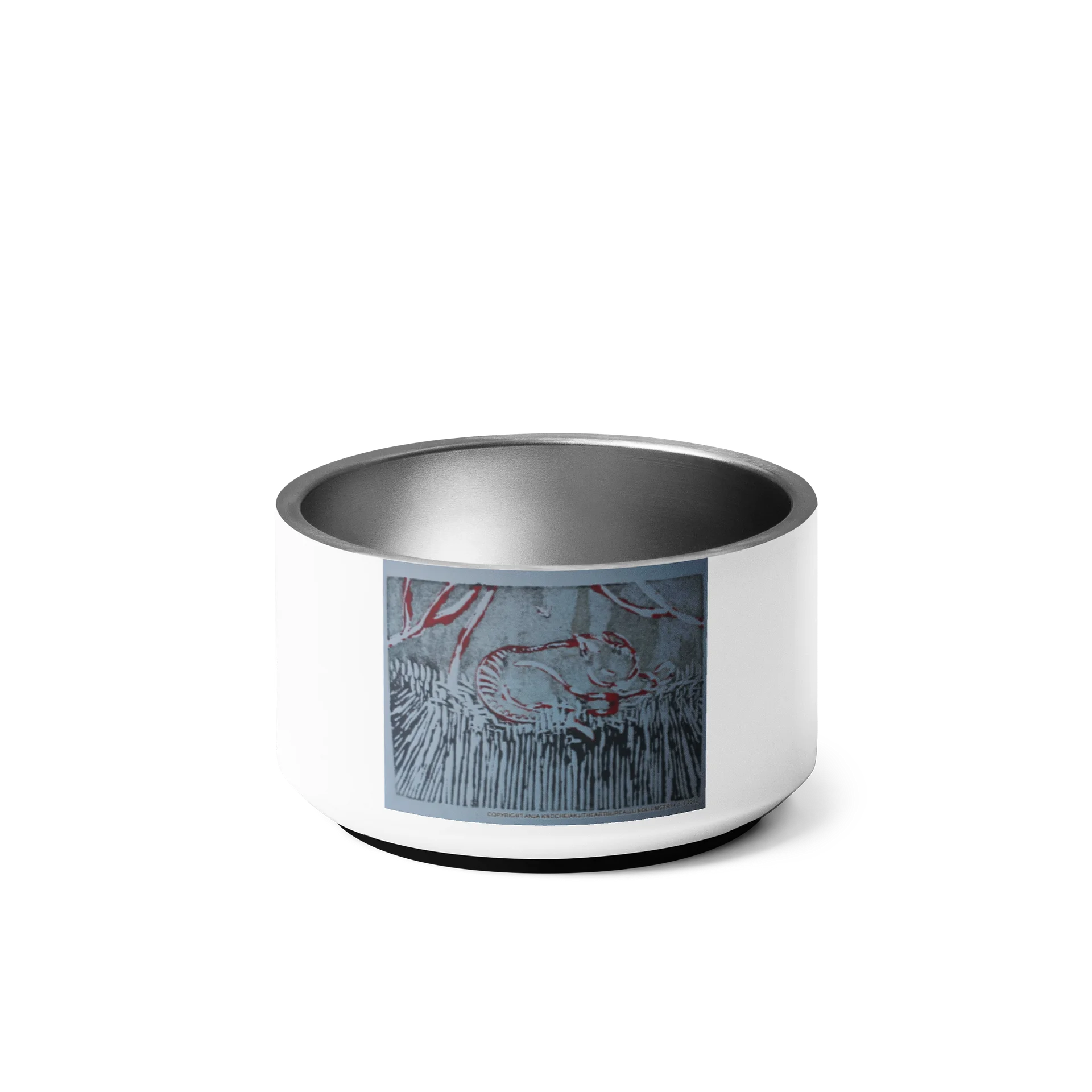 Sleeping Cat Pet Bowl Art product image (1)