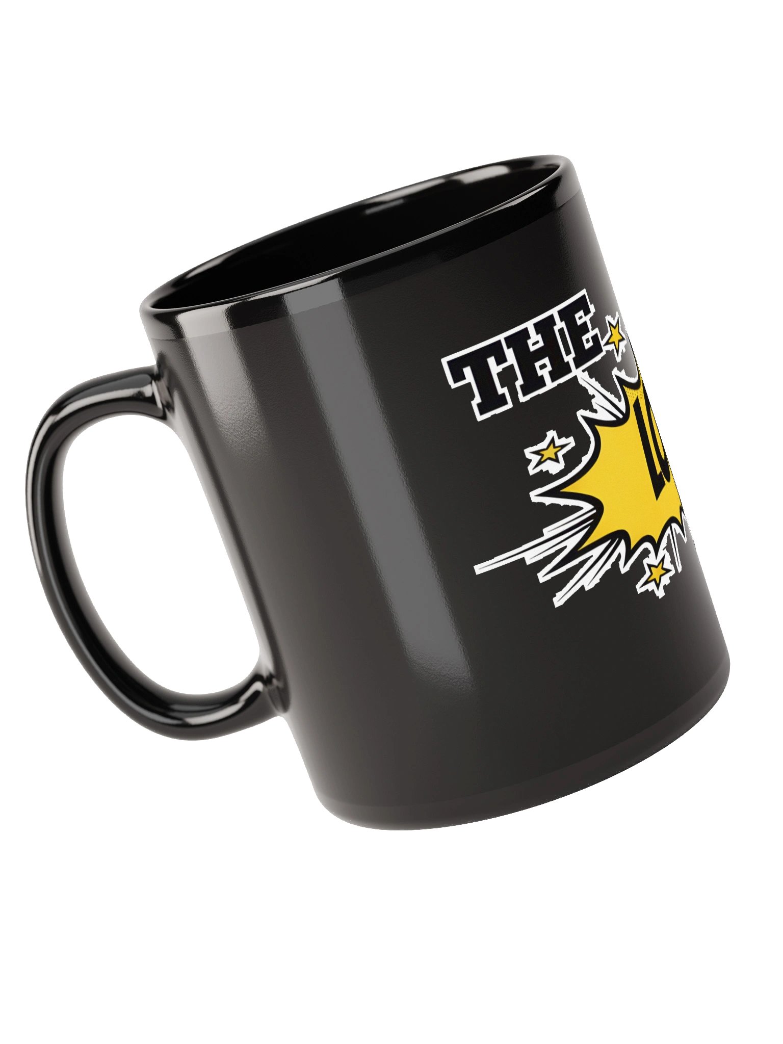 Explosive Elegance Black Glossy Mug product image (9)