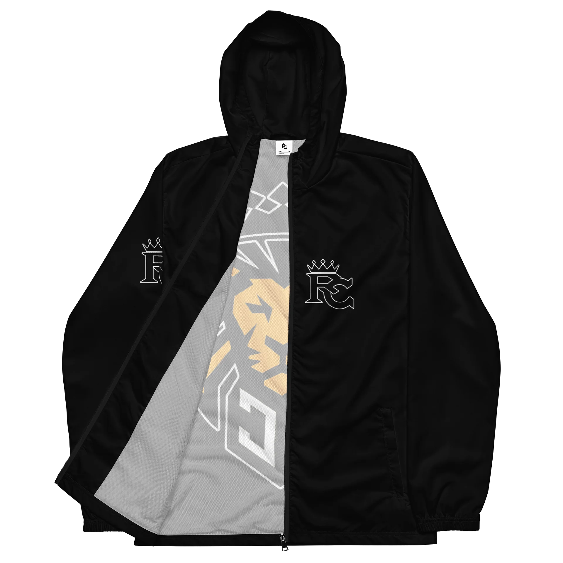 Royal Creature - Black / Gold Windbreaker product image (5)